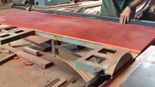 实拍家具厂一天150的木工师傅制作实木家具,这技术厉害