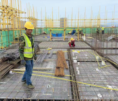 战高温 抢进度 笏石工业园区三期丙店安置区项目建设全力推进