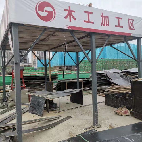 钢筋加工防护棚 建筑钢筋加工棚 木工加工棚 欢迎定制